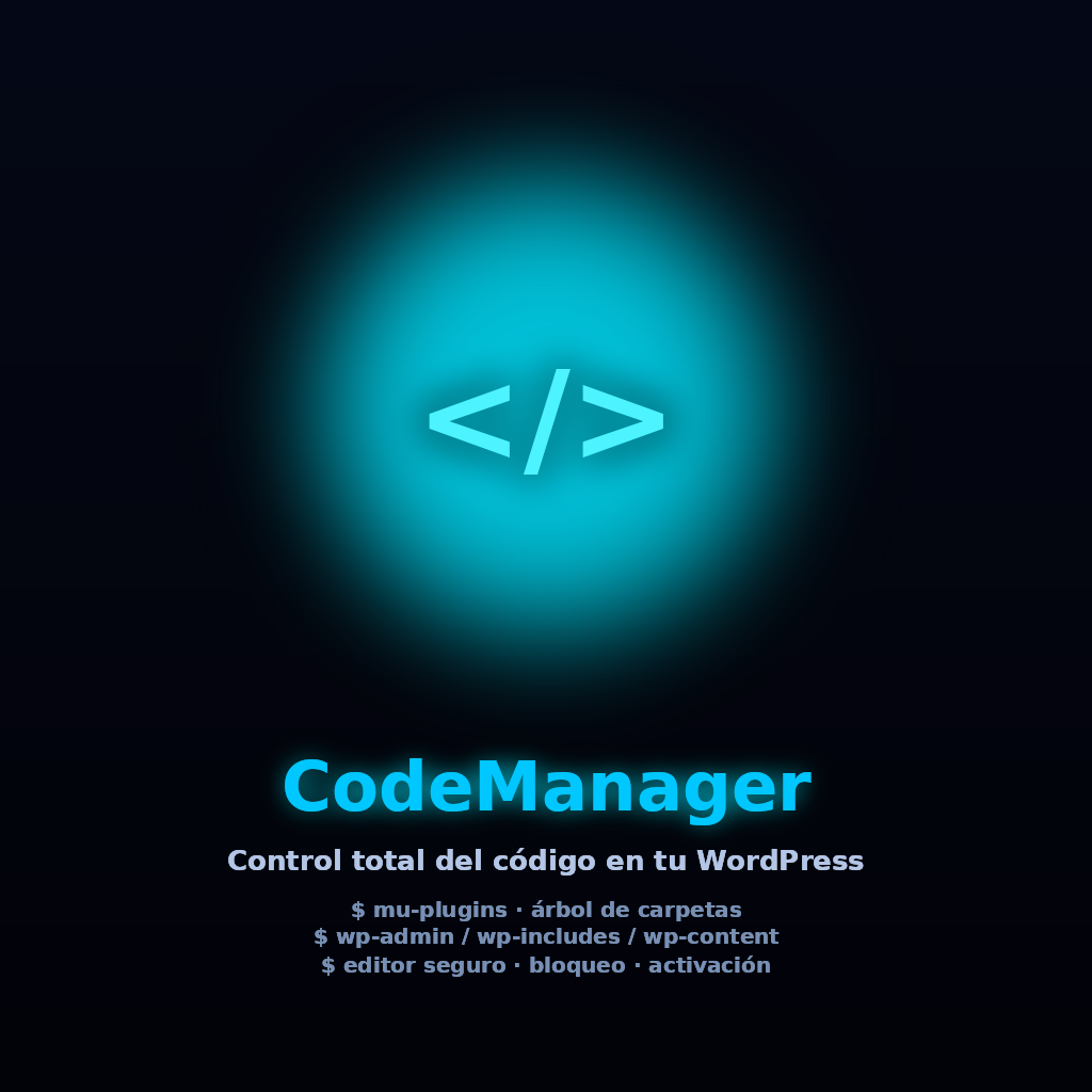 Portada del plugin CodeManager